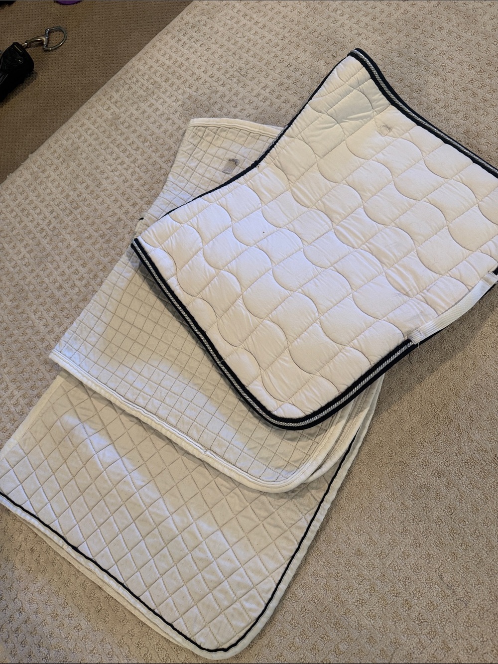 Bundle of 3 dressage saddle pads